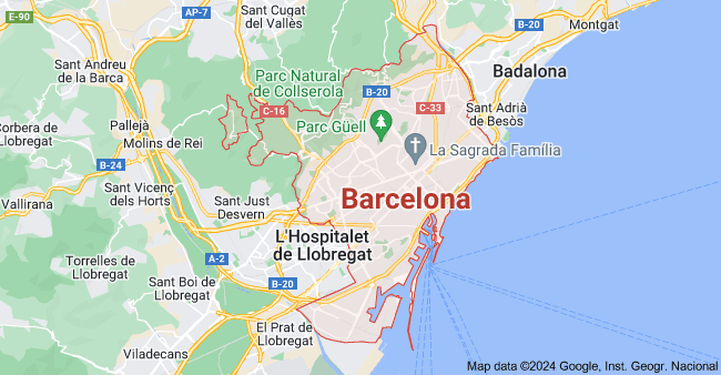 Mapa de barcelona